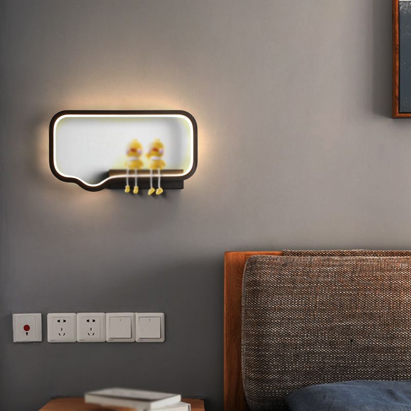 Metal Geometric LED Light Fixture Modern 1 Light Wall Sconces (Decoration not included)