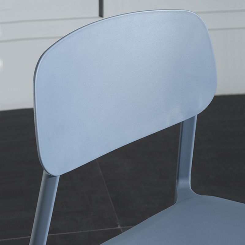 Modern Open Back Side Chair Plastic Indoor Arm Chair for Dining Room Bedroom