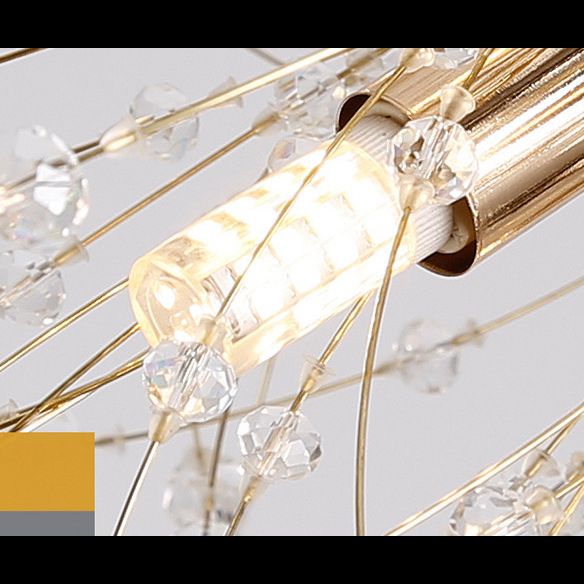 Paardebloem gevormd metallic hangend licht Moderne Minimalistische stijl Restaurant Pendant plafondlamp met 47 "verstelbare hangdraad