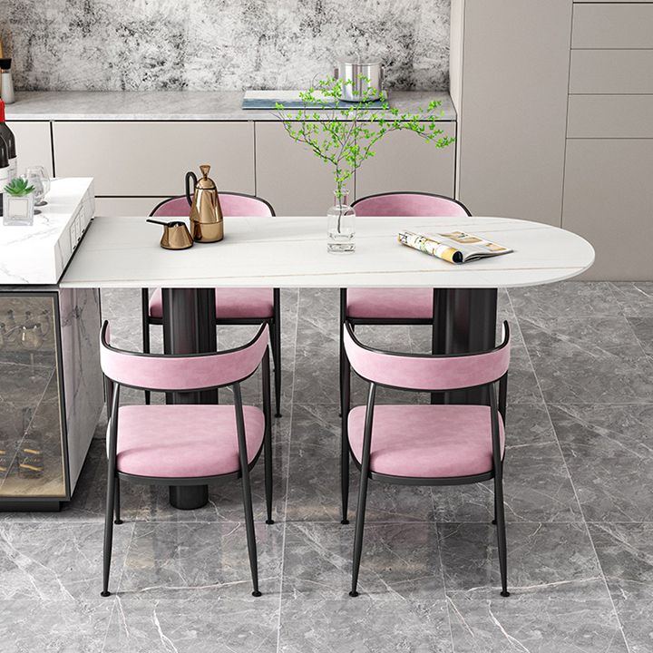 Gesinterde stenen eettafel moderne stijl eettafel voor keuken