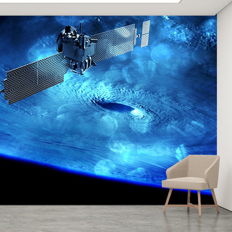 Dark Color Wall Mural Wallpaper Universe Sitting Room Wall Mural