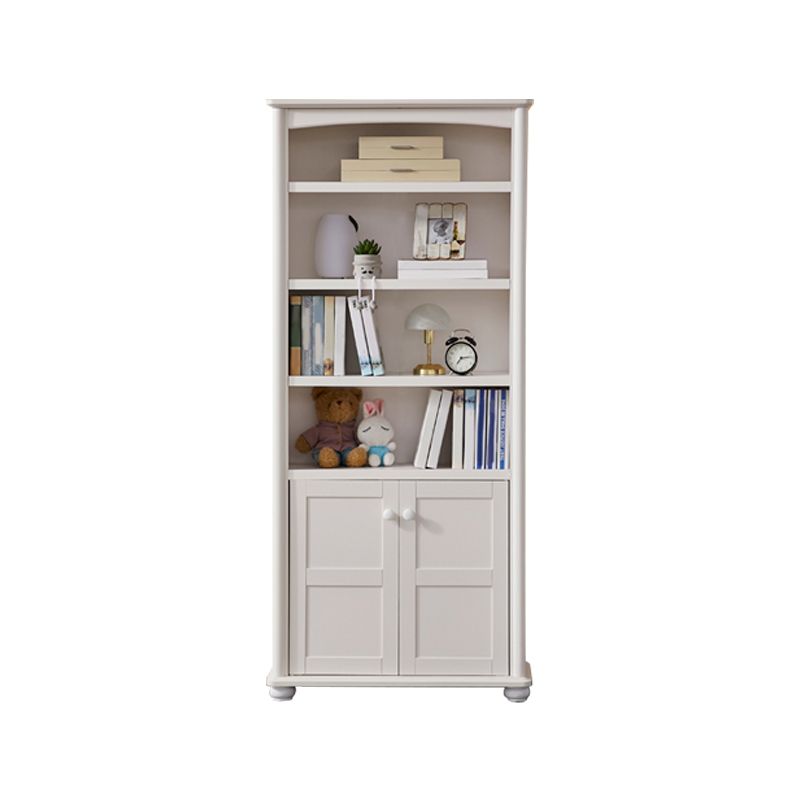 Modern Style Bookcase Wood Closed Back Standard Bookshelf for Home Office