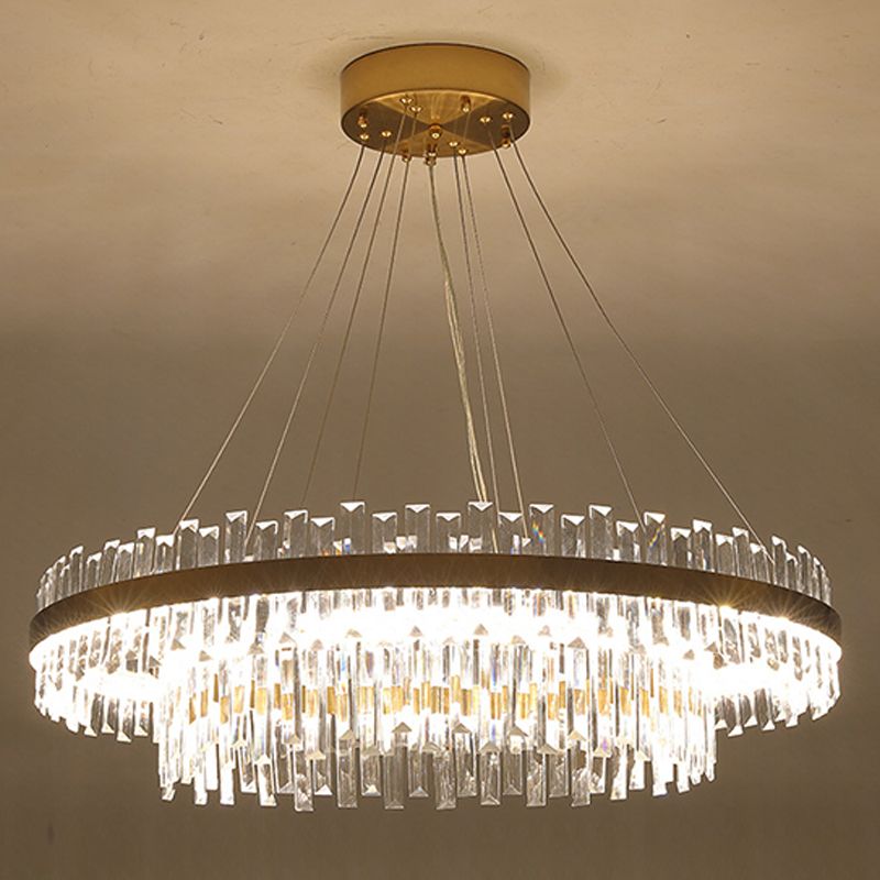 Leichte luxuriöse nordische Minimalismus Moderne LED -Island Kronleuchter Licht für Esszimmer Wohnzimmer