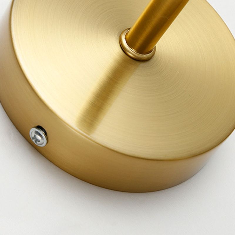 Contemporary Vanity Lighting Globe Glass Wall Light Fixture in White for Bathroom