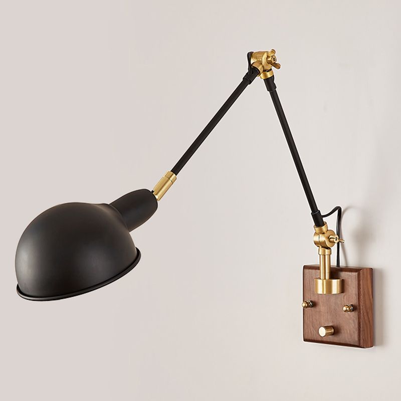 Éclair mural à bras rond à teinte