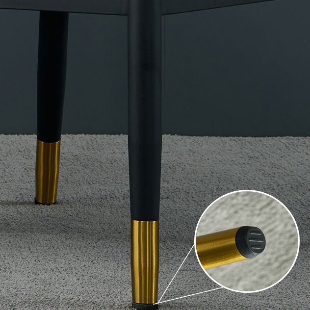 Metal Industrial Dining Chair with Arms Matte Finish Open Back Side Chair