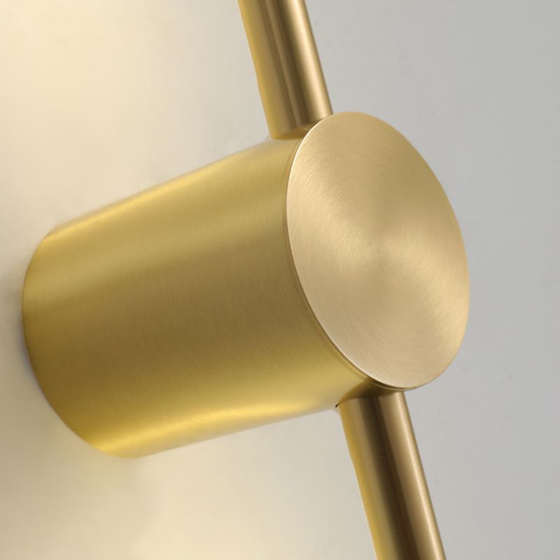 Linear Shape Metal Wall Sconce Modern Style Multi Lights Wall Mount Lighting