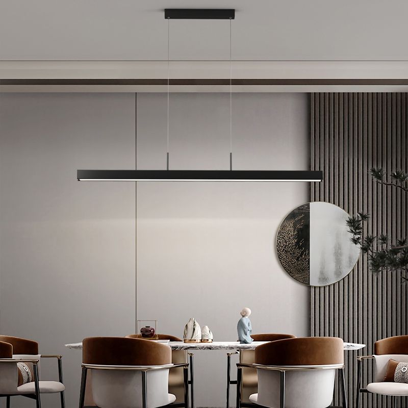 Simplicity Contemporary Kitchen Island Light Acrylic Shade Dining Room Hanging Lamp