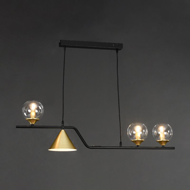 Nordic Pendant Light Modern Glass Shade Chandelier Lampe pour salle à manger