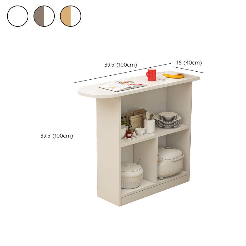 Contemporary Style Wood Specialty Patio Bar Table for Living Room