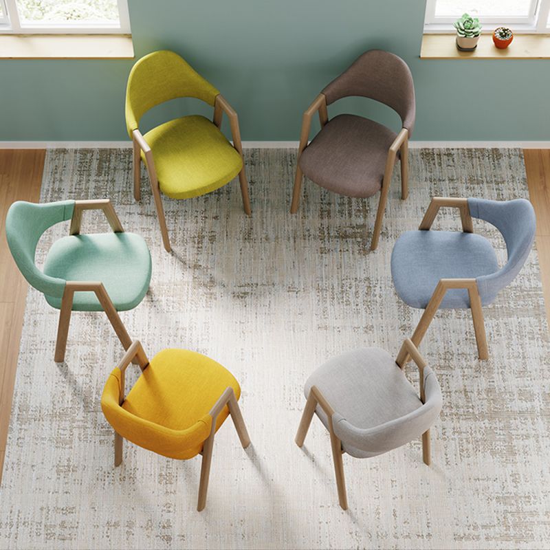 Chaise d'appoint de salle à manger en métal intérieur-extérieur moderne, chaise d'appoint à dossier ouvert avec accoudoirs