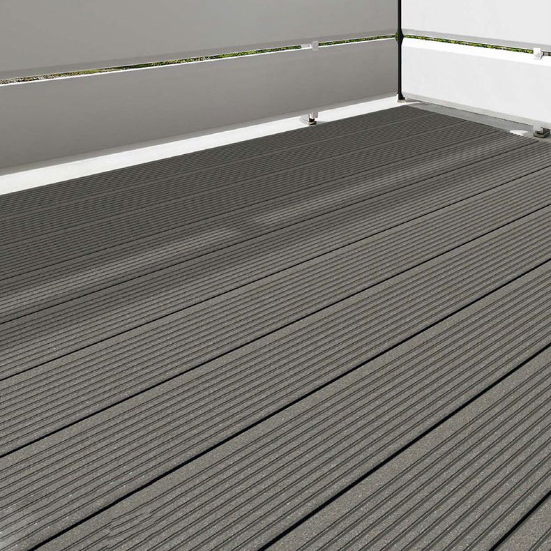 Rectangular Wood Deck Plank Nailed Installation for Outdoor Patio