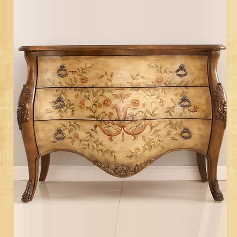 Traditional Storage Chest Solid Wood Dresser with 2/3 Drawers