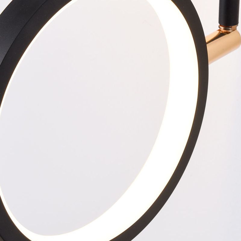 Globe Wall SCONCE Moderne wandlampen metaal 2 licht wandlamp in het zwart