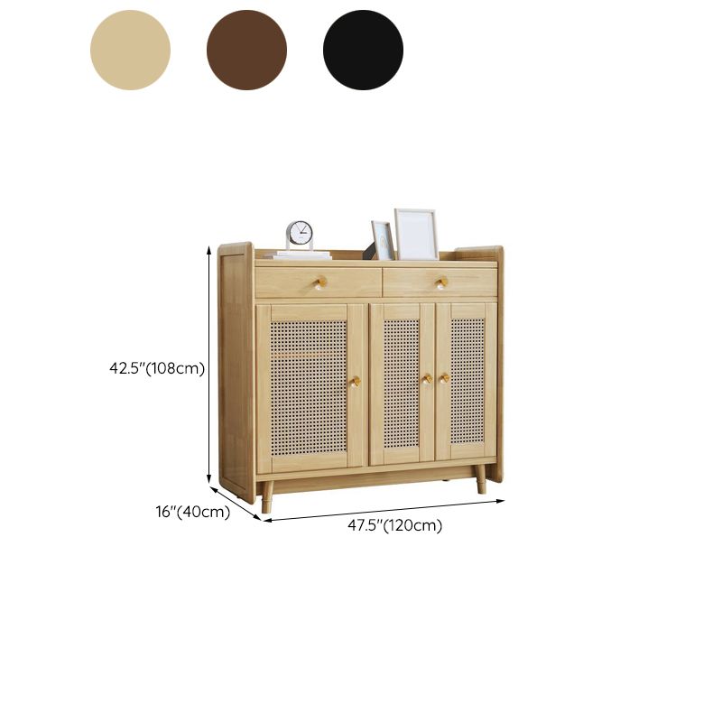 42.51" Tall 2 - Drawer Accent Cabinet Modern 3 - Door Cabinet