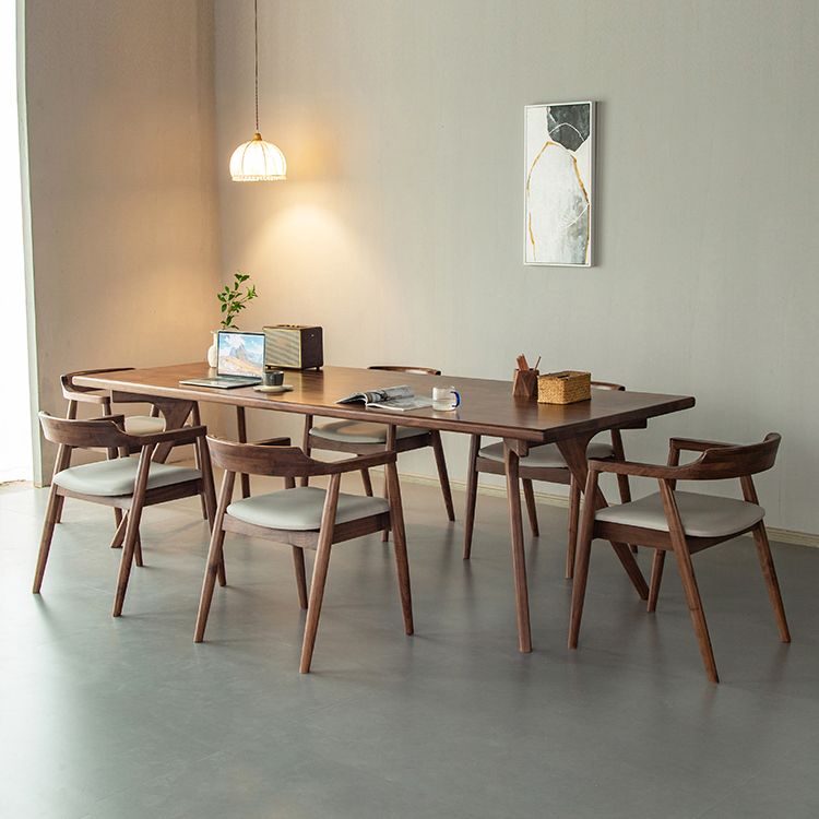 Kitchen Rectangle Dinner Table Dining Room Wood Dining Table