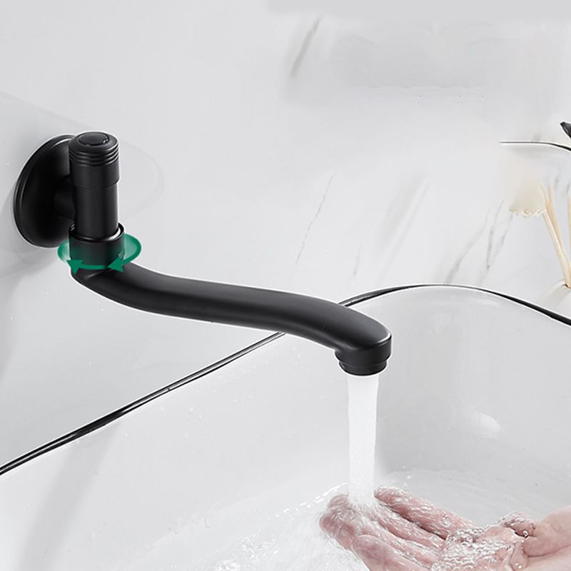 Swivel Tub Filler Wall Mount Copper Low Arc Knob Handle Tub Faucet Trim