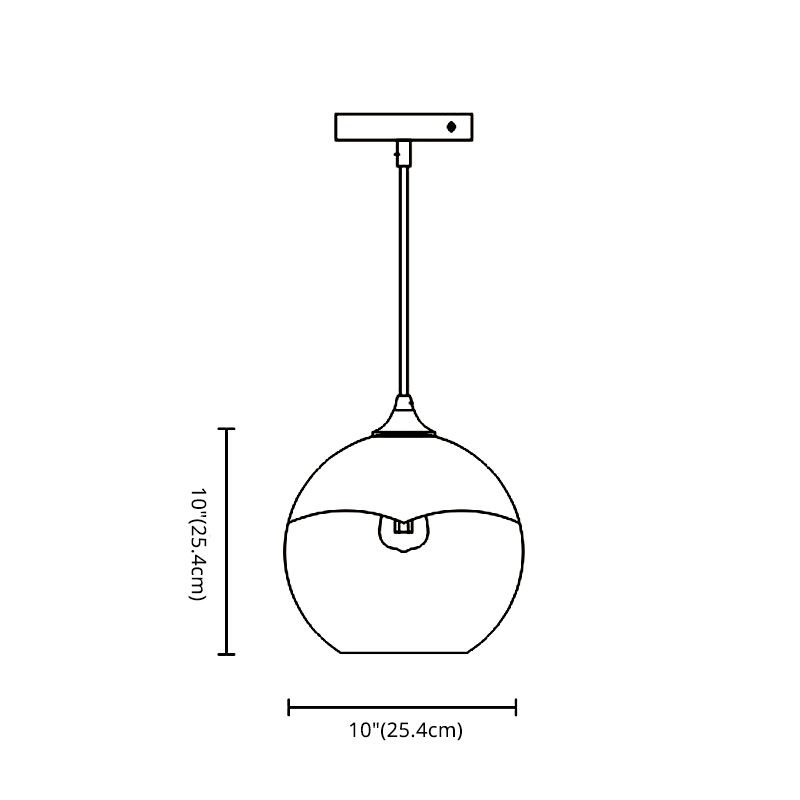 Golden 1 leichte Anhänger leichte Mitte des Jahrhunderts moderne kugelförmige Rauchglas Wohnzimmer Hängende Lampe