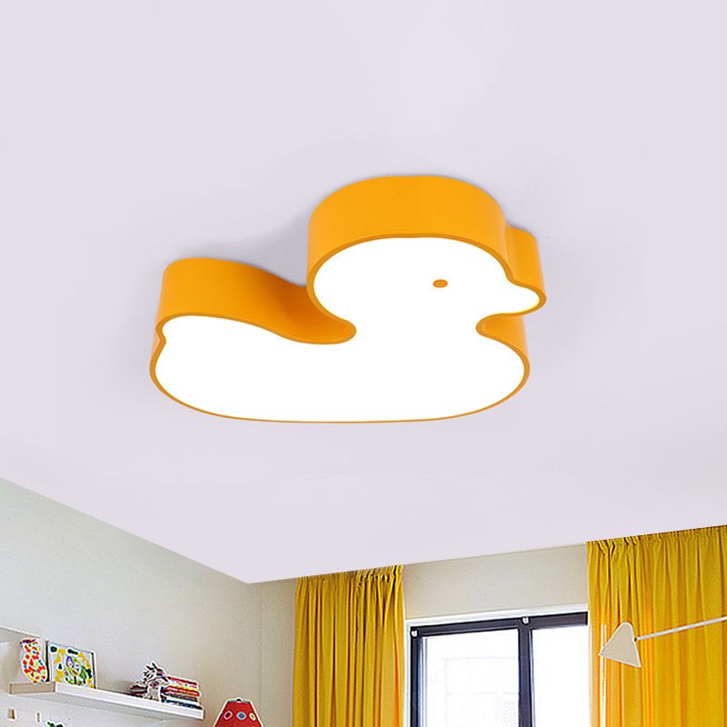 Little Duck Lampada da incasso per bambini Stile acrilico LED rosso/giallo/blu vicino all'apparecchio di illuminazione a soffitto