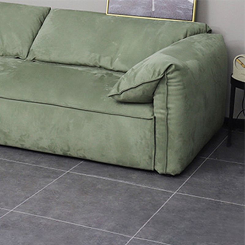Pillow Top Arm Sofa Modern Simple Faux Leather Sofa - 45.28"d
