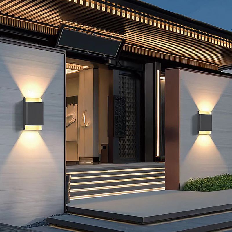 Contemporary Metal Wall Light with Stainless Steel Shade for Living Room