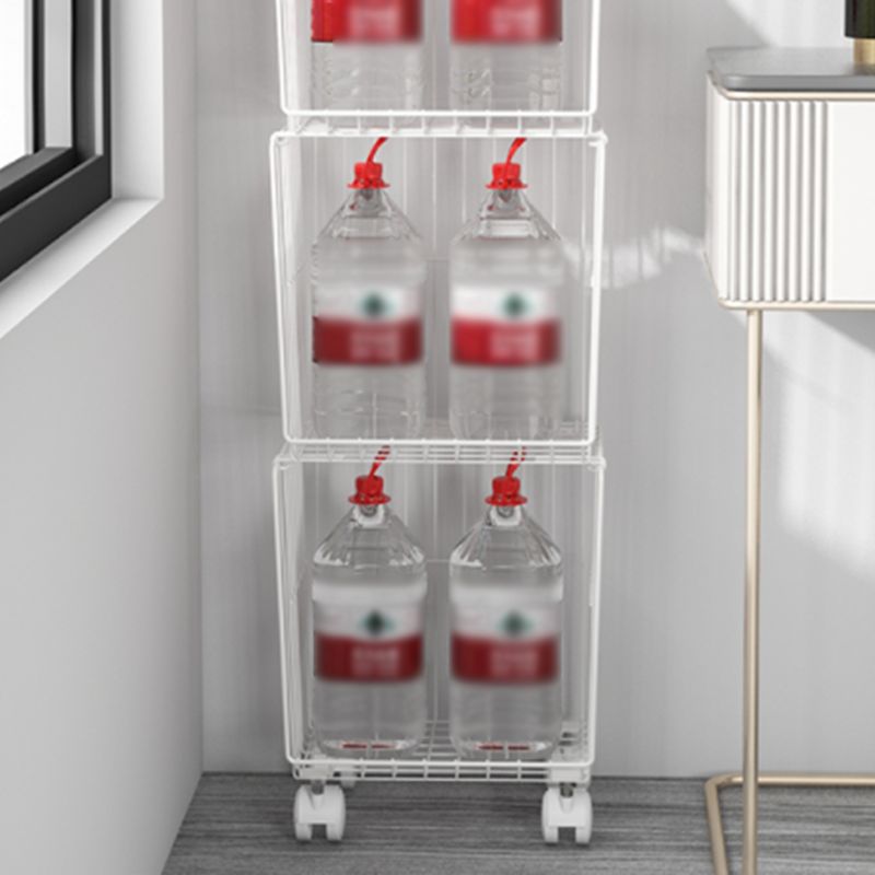 Contemporary Style Geometric Bookcase Metal Closed Back Bookcase