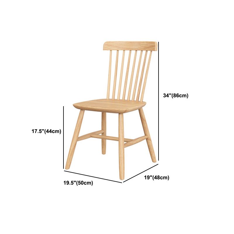 Modern Dining Set 1/2/5 Pcs Solid Wood Table with Cow Horn Chairs and Windsor Chairs