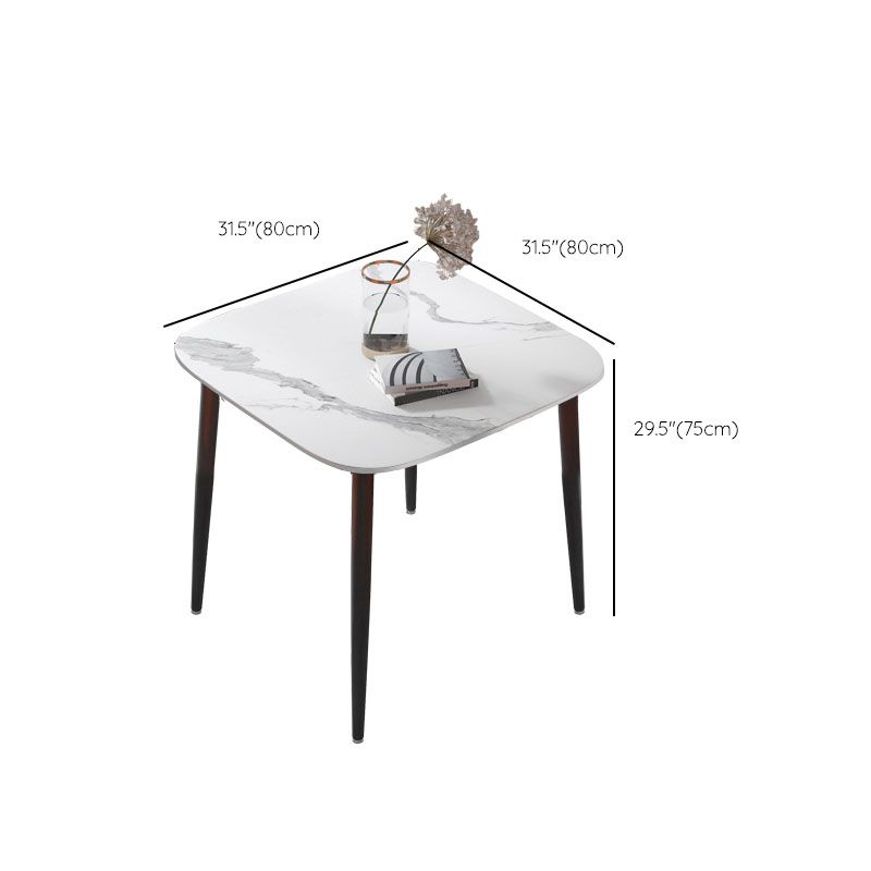 Contemporary Stone Dining Table Set 1/2/5 Pieces Dinette Set for Kitchen