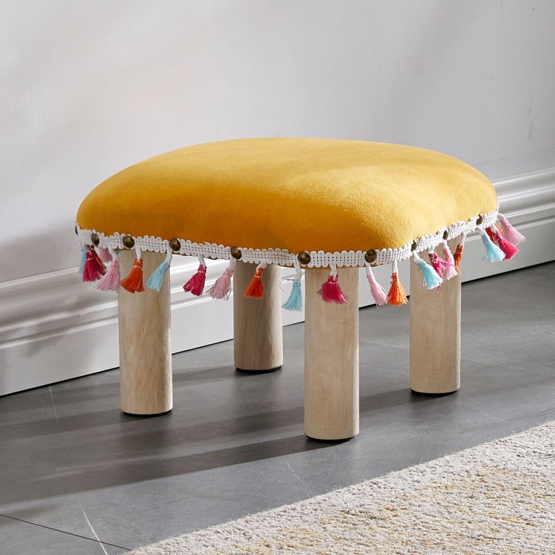 Orange Modern Standard Cotton Tear Resistant Standard for Living Room