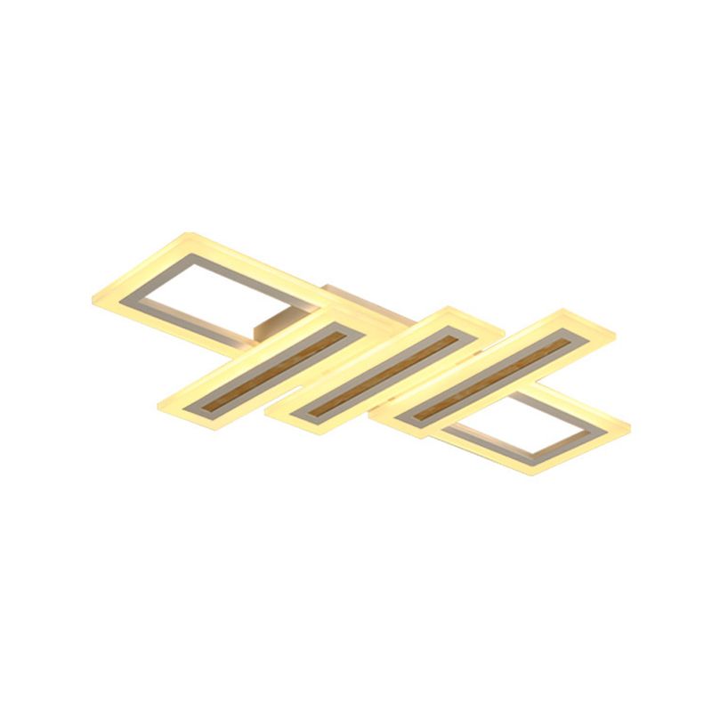 Led lineaire plafondverlichting Eenvoud Metaal Wit Inbouwplafondlamp met diffuser, 23,5"/31,5"/39" breed