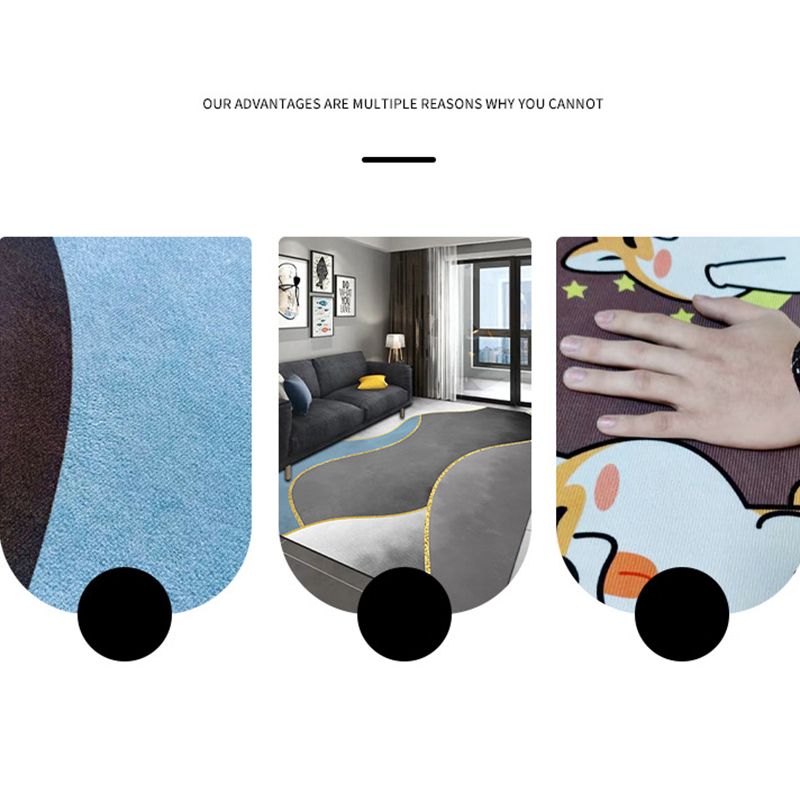 Tapis artistique de couleur foncée Creative Area Area Tapis tapis résistant aux taches pour la décoration de la maison