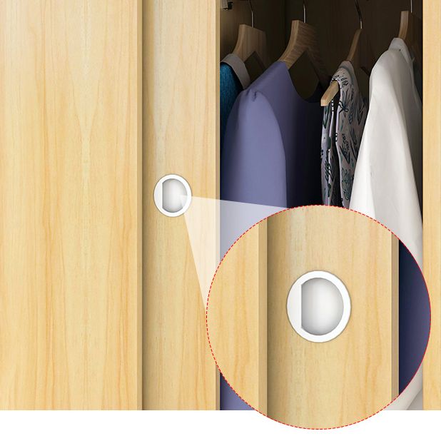 Modern Style Wardrobe Armoire Engineered Wood Wardrobe Cabinet for Home