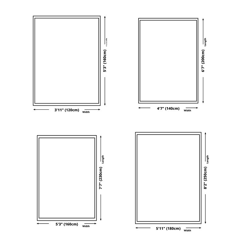 Simple Modern Carpet Gold Striped Carpet Washable Area Carpet for Home Decor