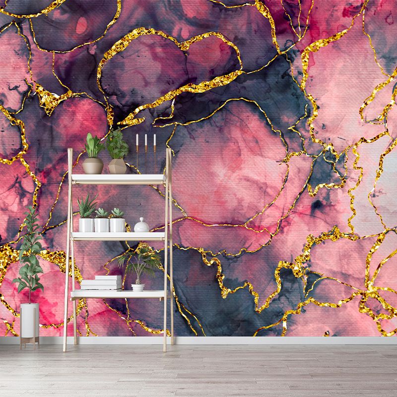 Marble Texture Wallpaper Environment Friendly Mildew Resistant Indoor Wall Mural