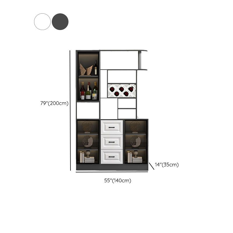 Modern Bar Pulls White and Gray Cabinets Included Wood Accent Cabinet