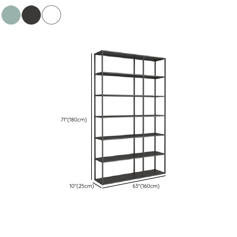 Industrial Antique Finish Shelf Bookcase Etagere Metal Bookshelf with Shelves