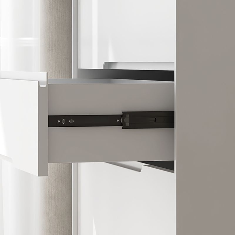 Scandinavian Vertical Storage Chest with Soft-Close Drawers for Home