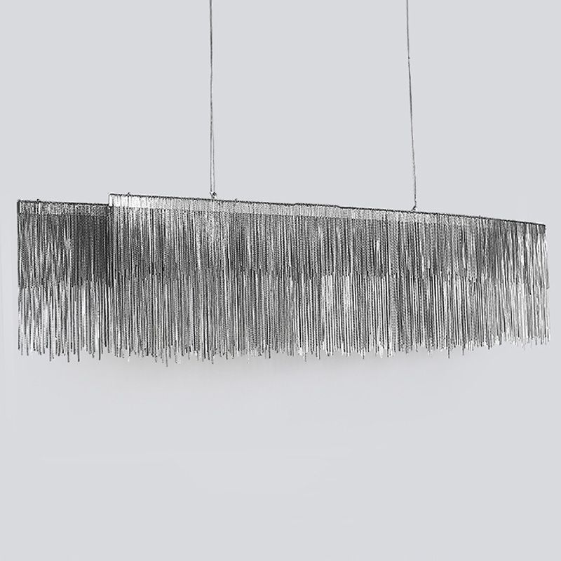 Metal Chains Design Chandelier Light Modern Style Simplicity Lighting Pendant for Living Room
