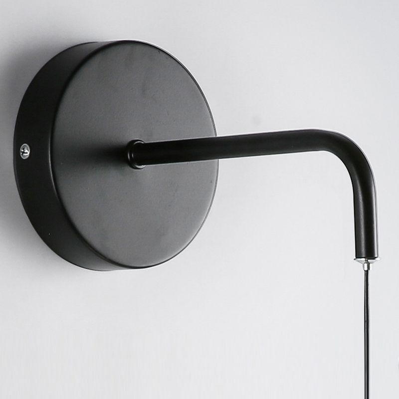 Bedside Modernist Wall Sconce Oval Single Light LED Simple Wall Mounted Light