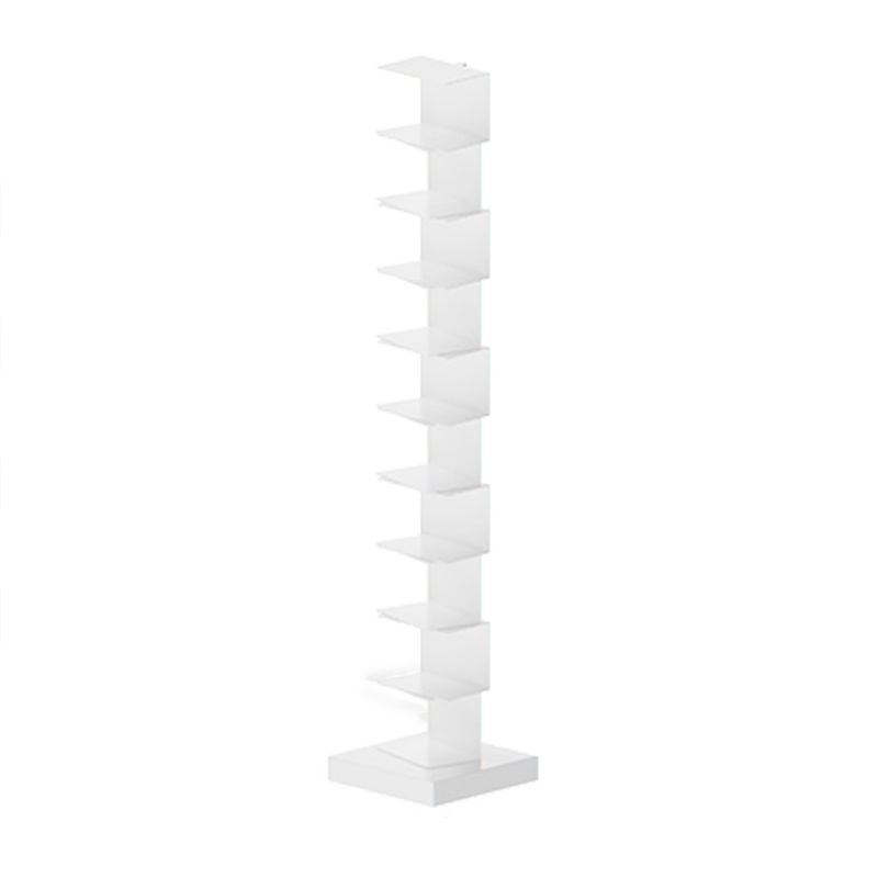 Metal Geometric Bookcase Modern Style Closed Back Book Shelf for Home Office