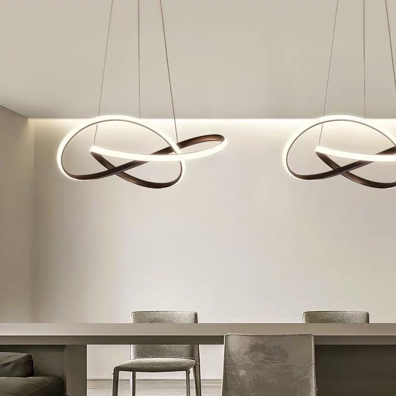 Lampada a sospensione a sospensione contemporanea a pendente a sospensione Twist per ristorante