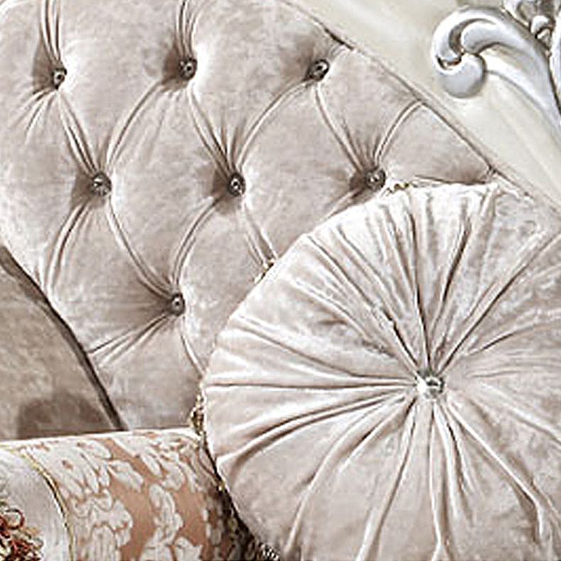 Traditional Upholstered Chaise Lounge Couch with Arms Chaise Lounge Chair