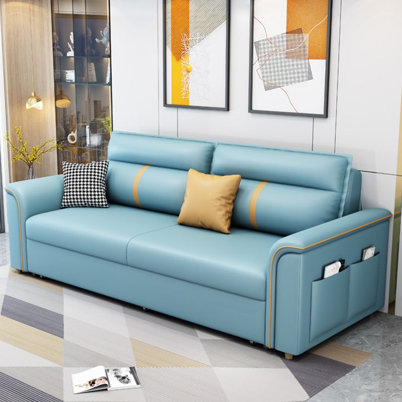 31" Wide Contemporary Sofa Bed Cushion Back Sleeper Sofa with Storage