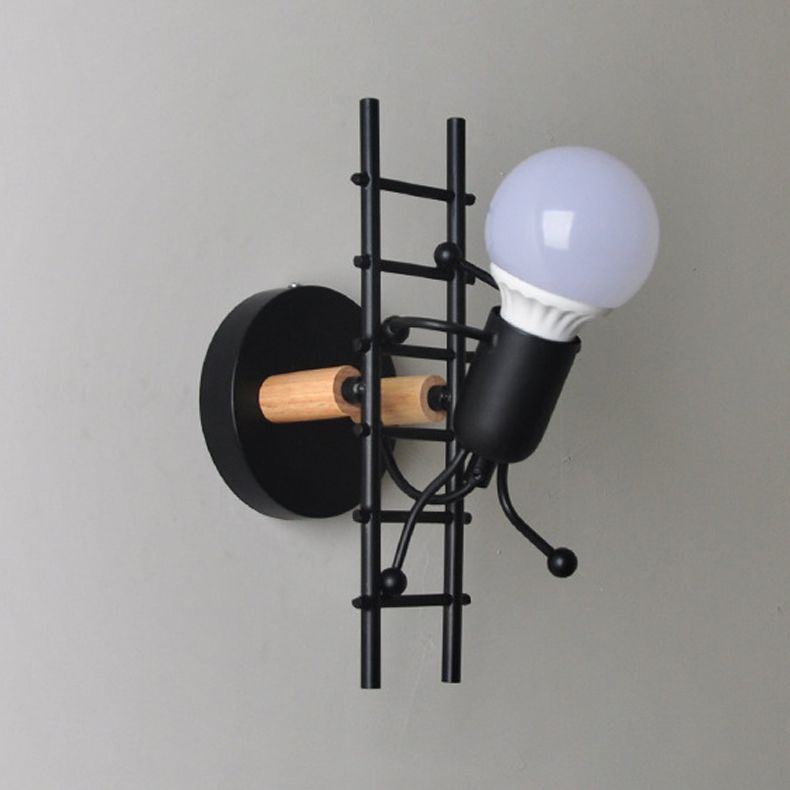 Nordische Metallwandleuchten 1 Licht einfaches Wandleuchte für Wohnzimmer