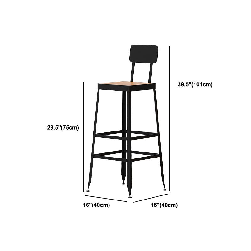 Industrial Table and Stool Set 1/4/7 Pcs Solid Wood Bar Table with Iron Base Stools