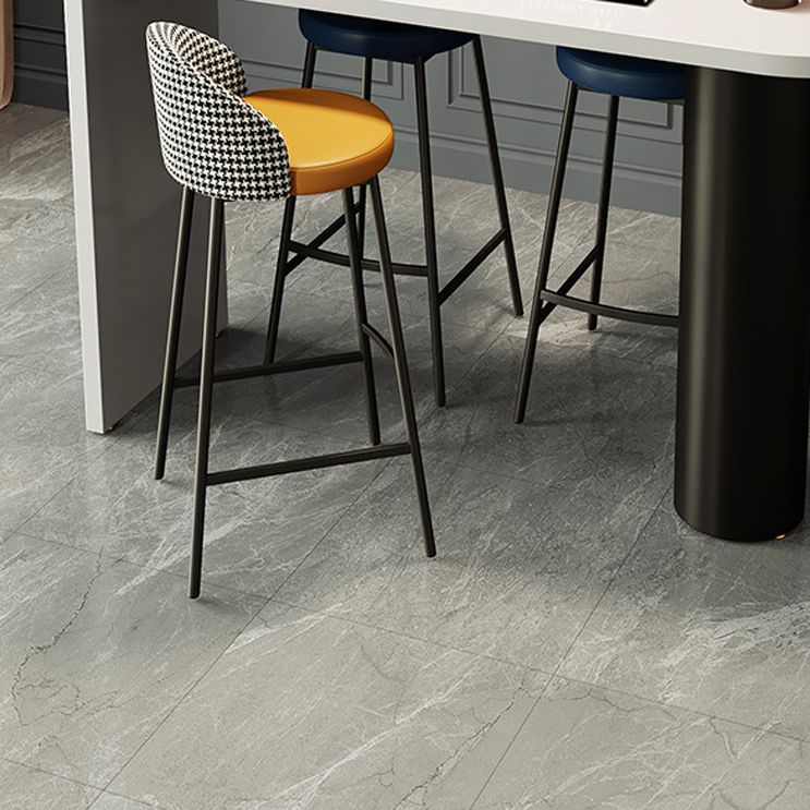 Contemporary Free Form Pub Set 1/3/4 Pieces Solid Wood Bar Table with Metal Stools