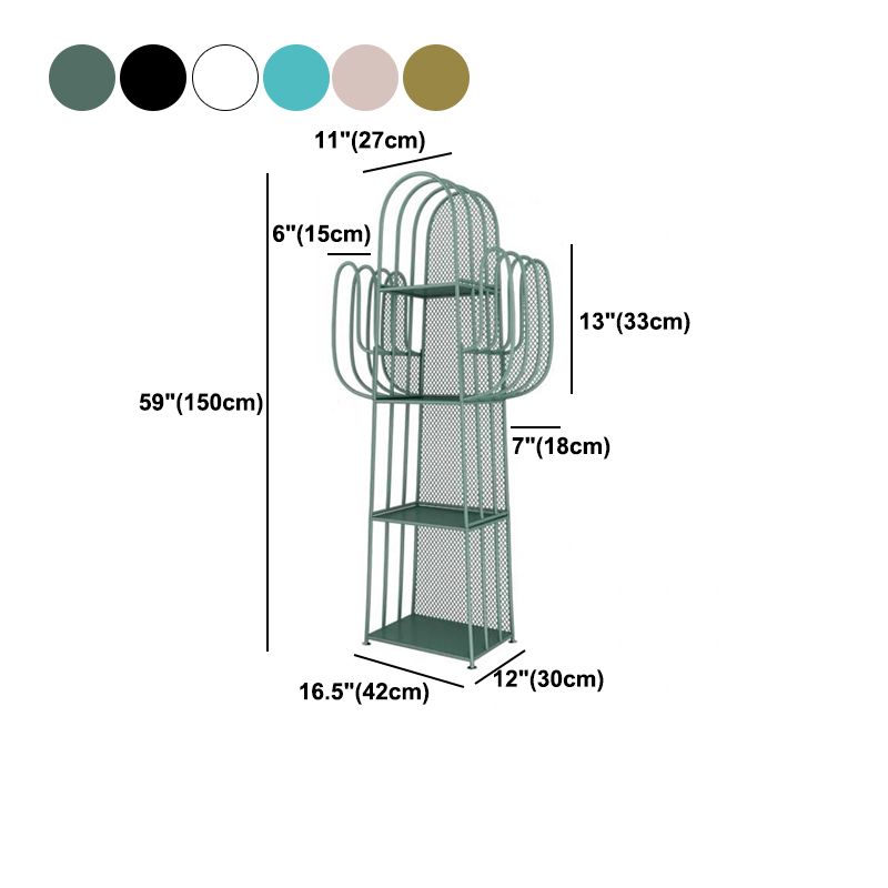 Glam Style Metal Bookshelf 4-shelf Closed Back Bookcase for Home