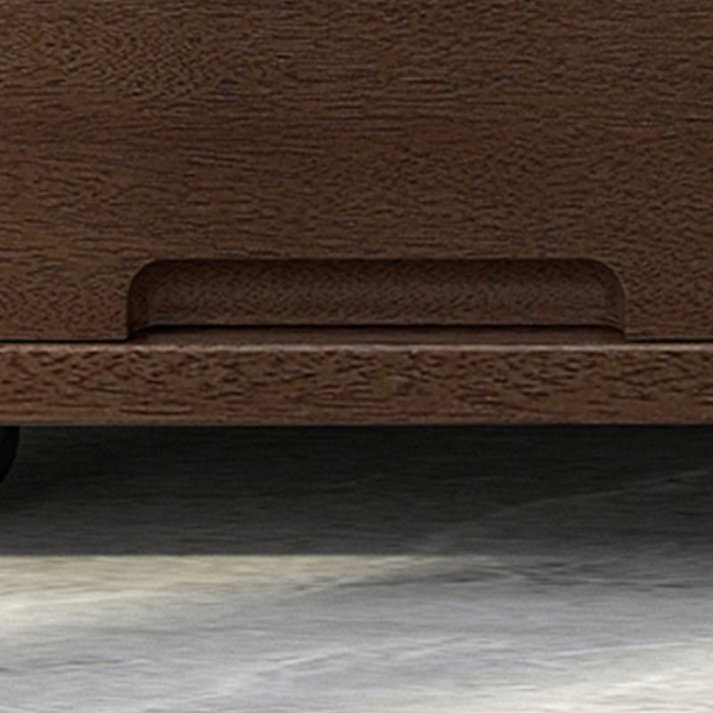 Bedroom Wooden Wardrobe Armoire Modern Movable Armoire with Drawers