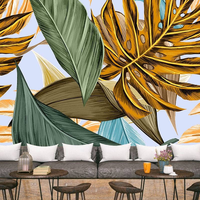 Tropical Natural Botanical Wall Mural Illustration  Decorative Wall Decor Kitchen Wall Murals