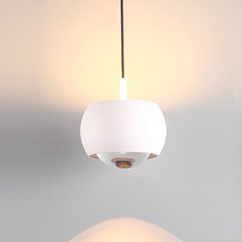 Metal Round Shape Hanging Light Modern Style 1 Light Hanging Light Mount Fixtures